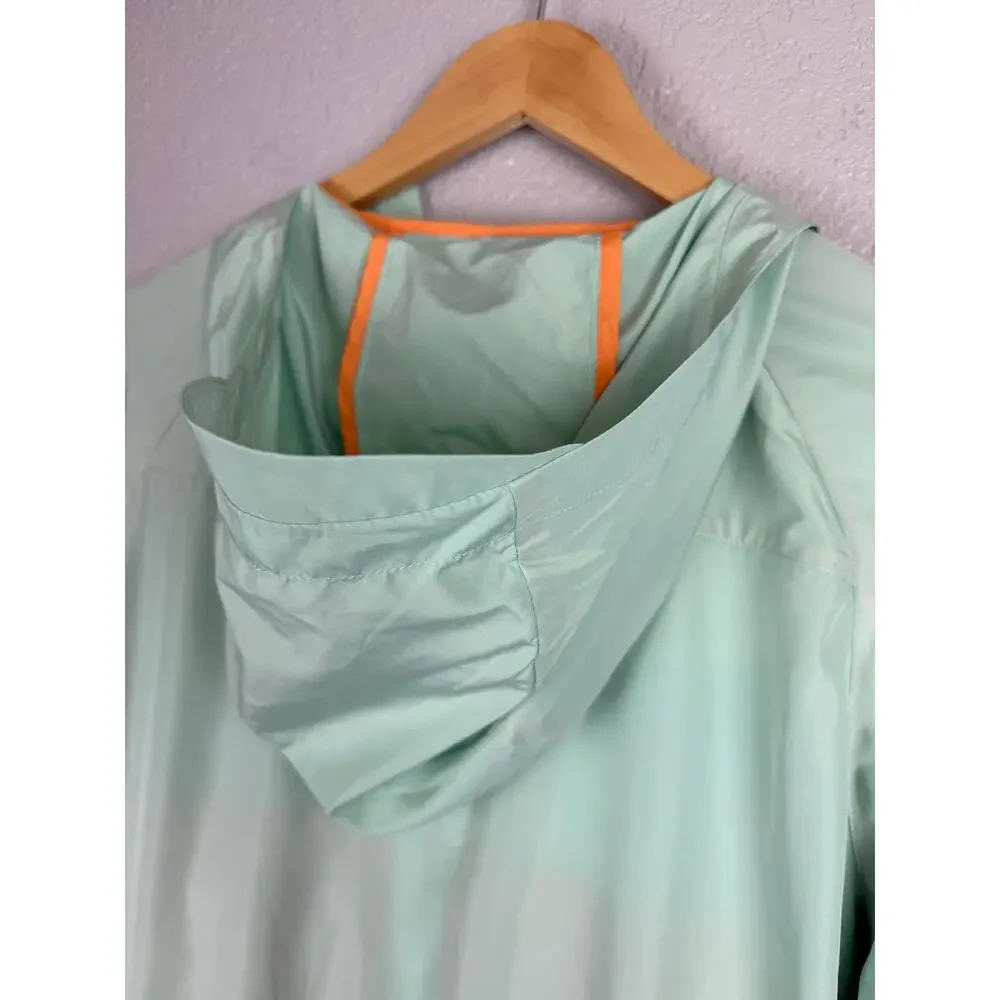 Kari Traa Silje Jacket Mint Light Green Windbreaker Full Zip Outdoor Hooded S